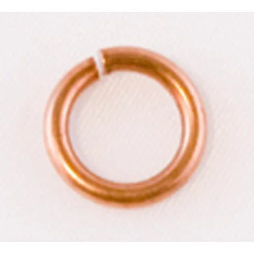 Oxidized Open 14 Gauge Copper Jump Ring - 9.5mm