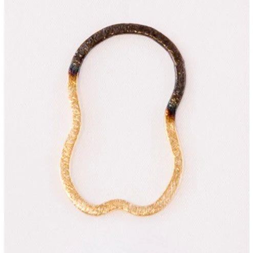 34mm 24k Gold and Black Rhodium Plated Over Copper Link