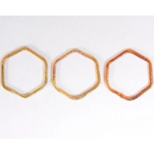 25mm Rainbow Copper Hexagon Link