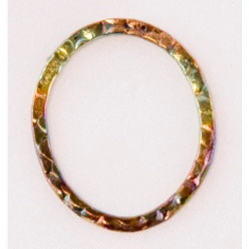 28mm Antiqued 24k Gold Plated Over Solid Copper Link