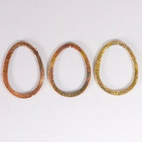 23mm Rainbow Copper Teardrop Link