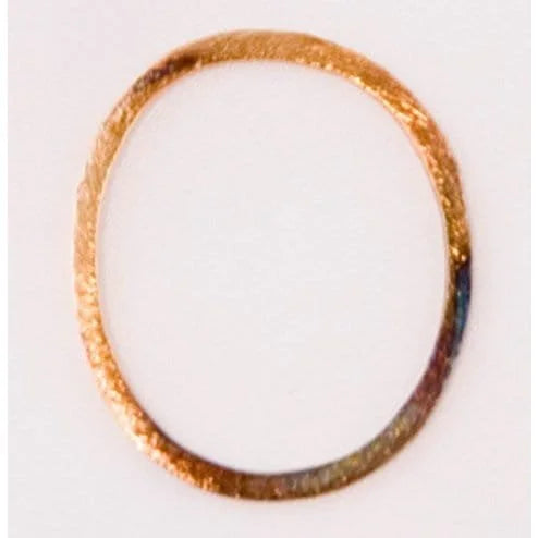 33mm Antiqued 24k Gold Plated Over Solid Copper Oval Link