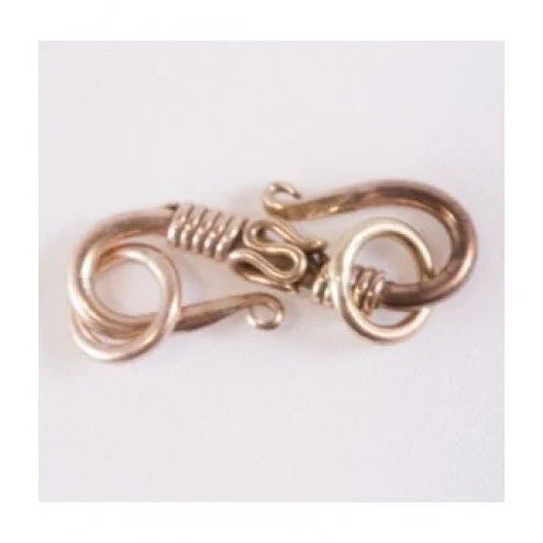 24K Gold Plated S-Hook With 7mm Jump Rings