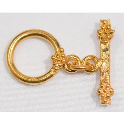 24k Gold Plated Copper Toggle Clasp