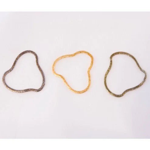 30mm Brushed Plated Over Solid Copper Links