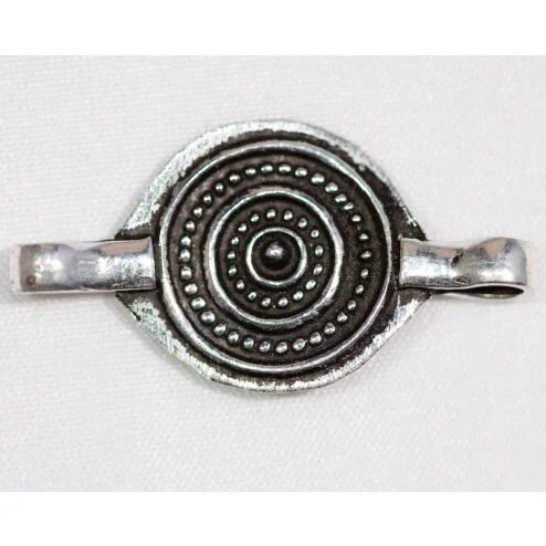 28mm Silver-Filled Medallion Link