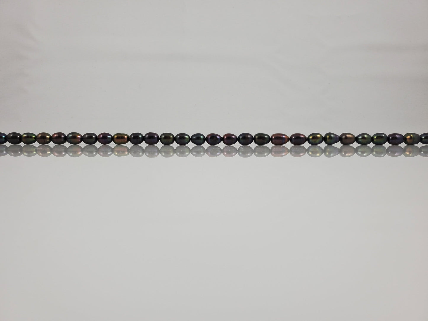 Natural Black Dark Purple Freshwater Pearls Oval