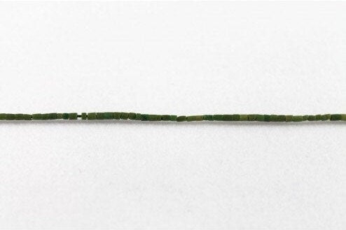 High Quality Evergreen Afghan Jade Heishi Tube Seed Beads