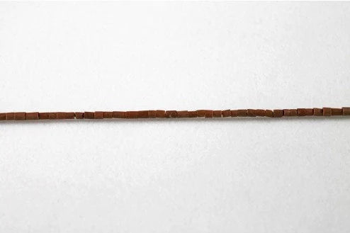 High Quality Natural Brown Onyx Heishi Tube- Seed Beads