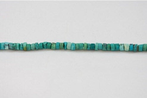 Natural Blue Turquoise Flat Rondelles- Heishi - High Quality