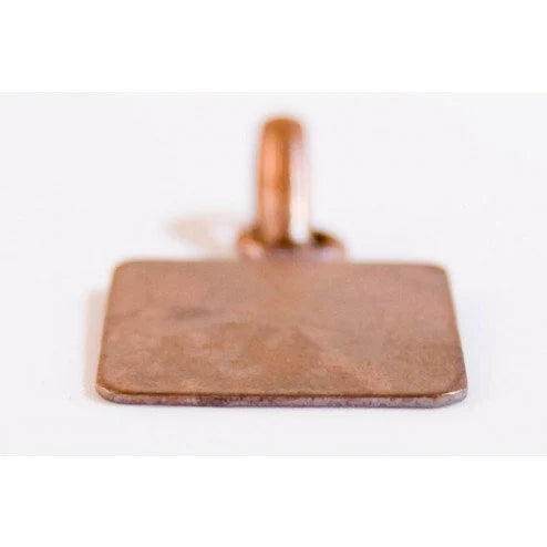 Square Tag Charm With Bail
