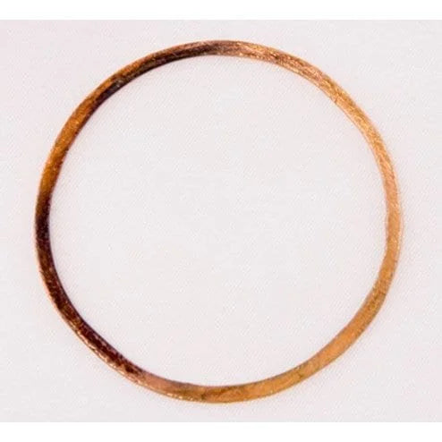 40mm Antiqued 24k Gold Plated Copper Round Link