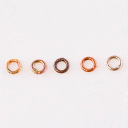 Fire Torched Soldered 18 Gauge Copper Jump Rings - 4mm