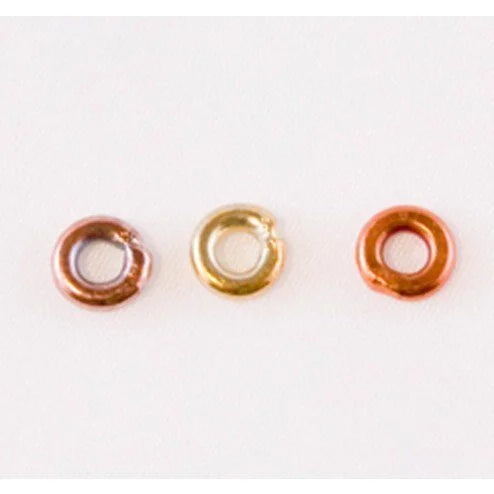 Fire Torched Soldered 12 Gauge Copper Jump Rings - 6mm