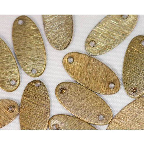 15mm Brushed Antique Brass Link