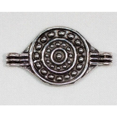 27.5mm Silver-Filled Medallion Connector