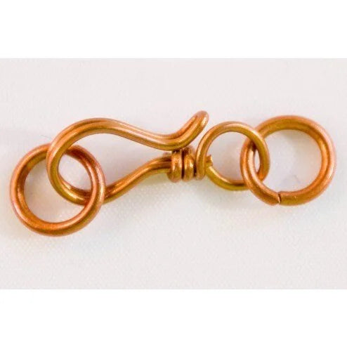 Hook & Eye with two 8mm Open Jump Rings