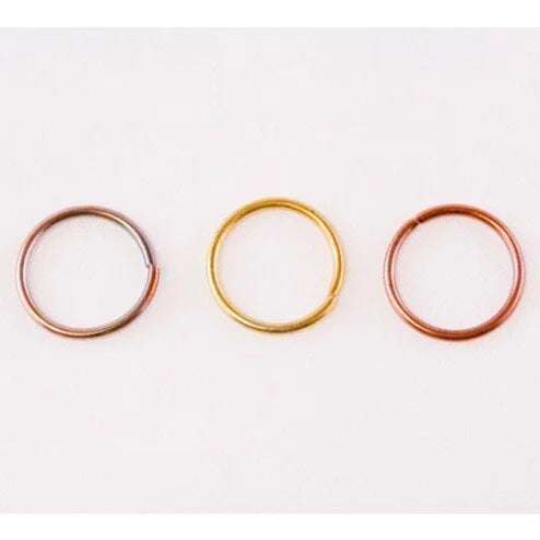 Fire Torched Open 16 Gauge Copper Jump Rings - 16mm