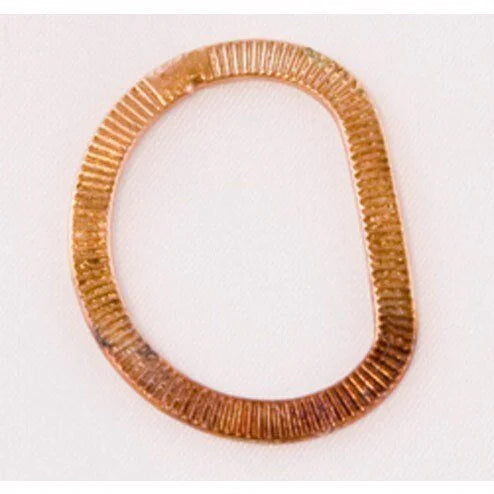 25mm Antiqued 24k Gold Plated Copper Connector