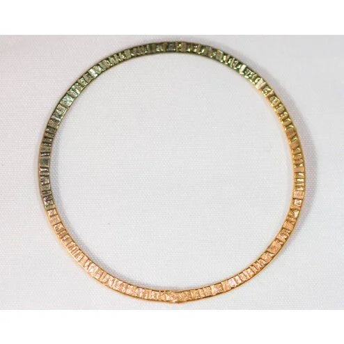 38mm Green and 24k Gold Plated Copper Link