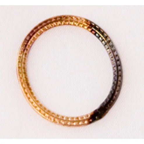 21mm Antiqued 24k Gold Plated Over Solid Copper Connector Finding