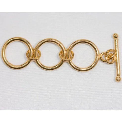 24k Gold Plated Adjustable Toggle Clasp