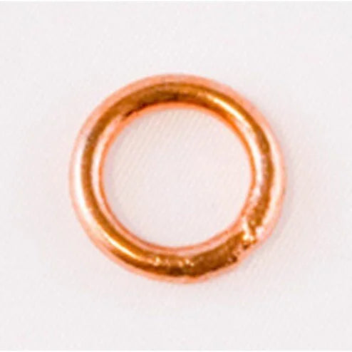 Fire Torched Soldered 12 Gauge Copper Jump Rings - 12mm