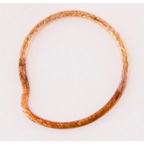 32mm Antiqued 24k Gold Plated Over Solid Copper Paisley Connector Finding
