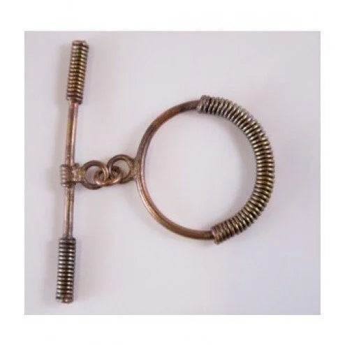 Coiled Round Copper Toggle