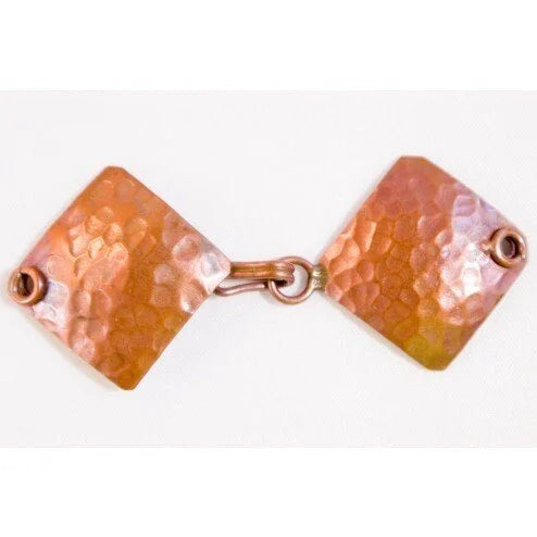 Hammered Square Hook & Eye S-hook