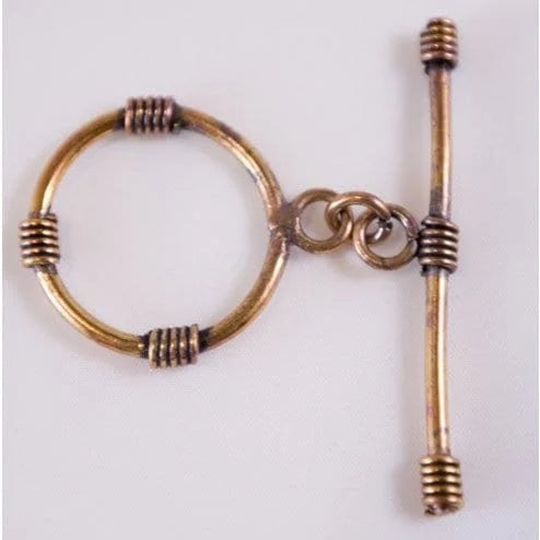 Round Solid Copper Toggle