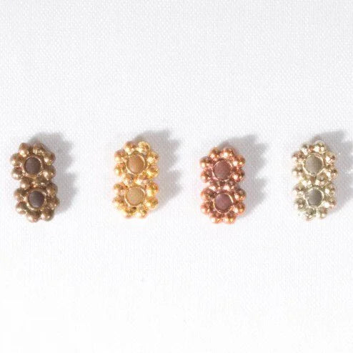 9mm Rainbow Copper 2-Hole Spacer