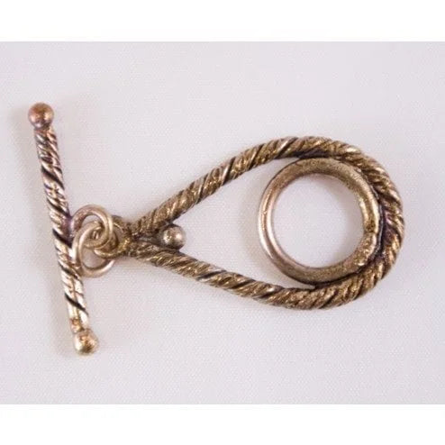 Twisted Teardrop Copper Toggle