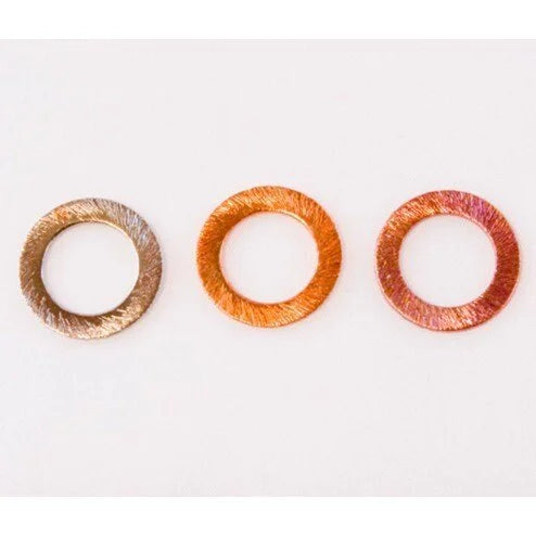 18mm Rainbow Copper Brushed Link