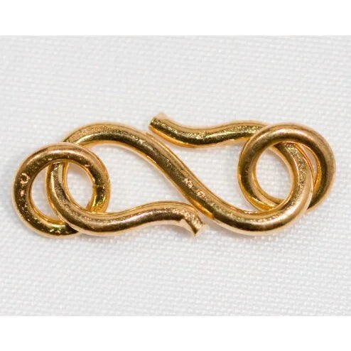 24k Gold Plated S-hook Clasp