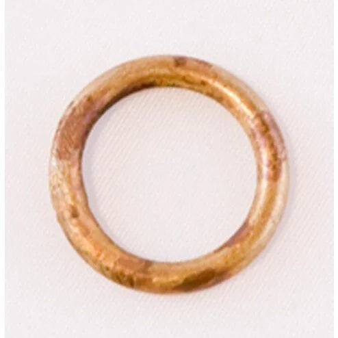 Soldered Oxidized Copper Jump Rings - 18mm - Closed