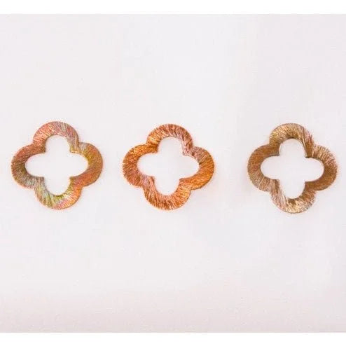 21mm Rainbow Copper Quatrefoil Link