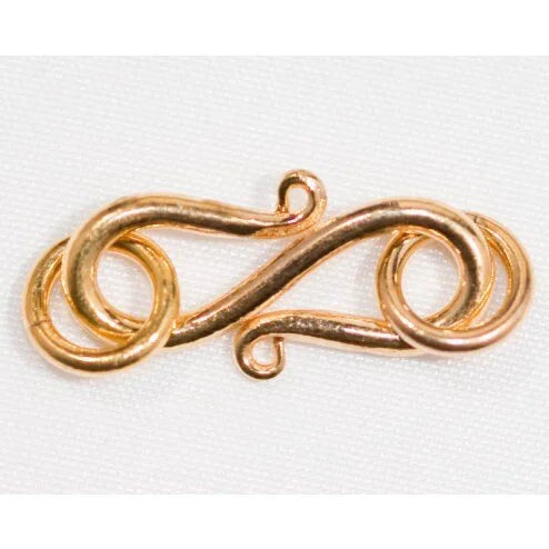 24k Gold Plated S-hook Clasp