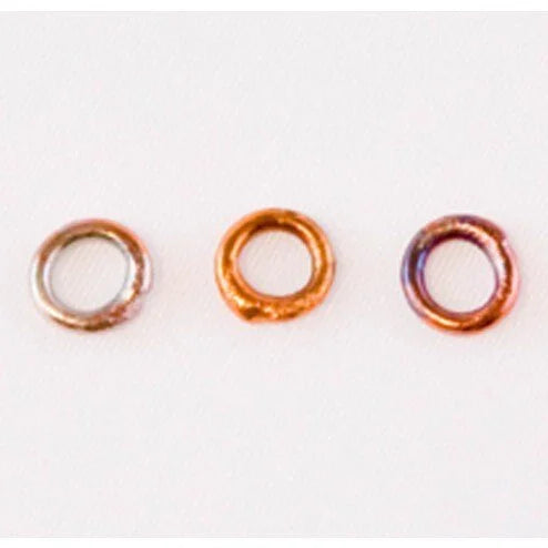 Fire Torched Soldered 16 Gauge Copper Jump Rings - 6mm