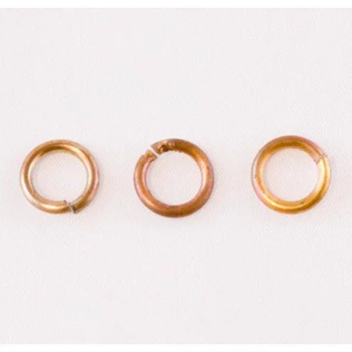Fire Torched Open 14 Gauge Copper Jump Rings- 9.5mm