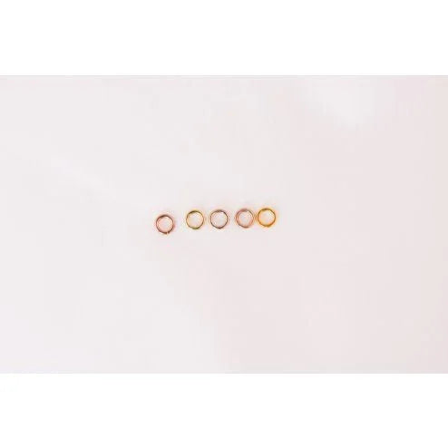 Fire Torched Open 18 Gauge Copper Jump Rings- 4.75mm