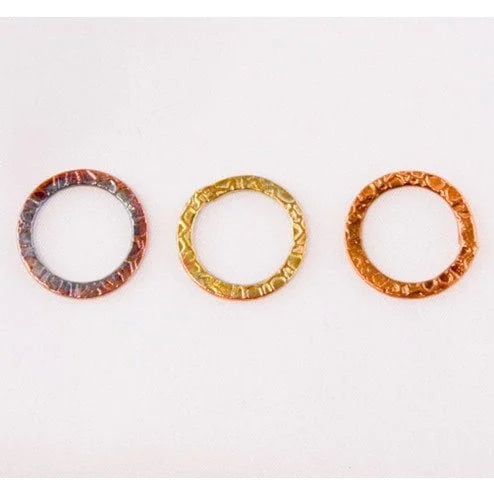 18mm Rainbow Copper Snakeskin Textured Link