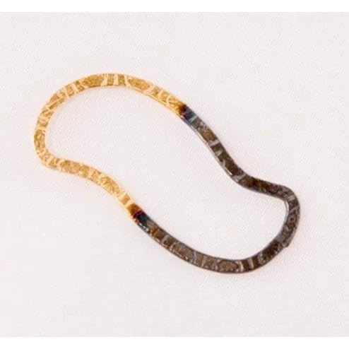 36mm 24k Gold and Rhodium Plated Over Solid Copper Link