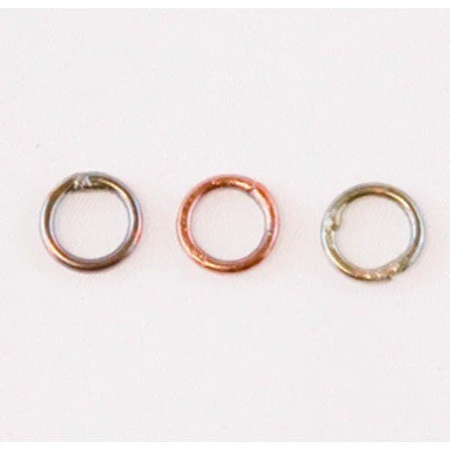 Fire Torched Soldered 16 Gauge Copper Jump Rings - 8mm