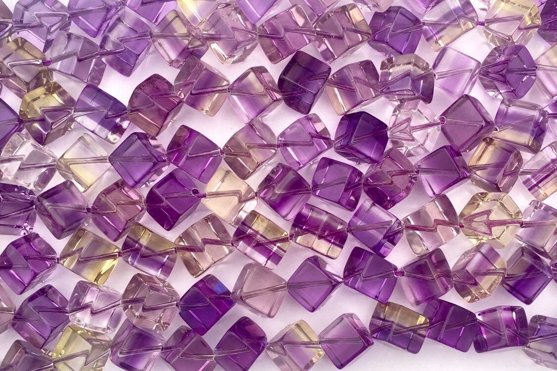 Square Amatrine Beads