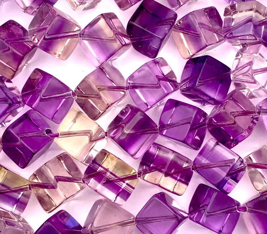 Square Amatrine Beads