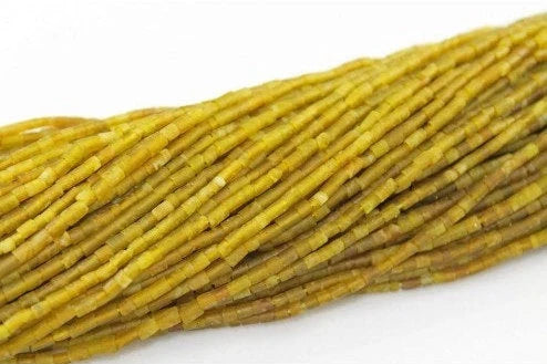 Chartreuse Afghan Jade Heishi- Seed Beads