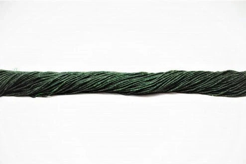 High Quality Dark Green Afghan Emerald Jade Heishi Tube- Seed Beads