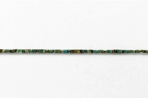 Authentic 100% Natural Afghan Mountain Turquoise Heishi Tube- Seed Beads