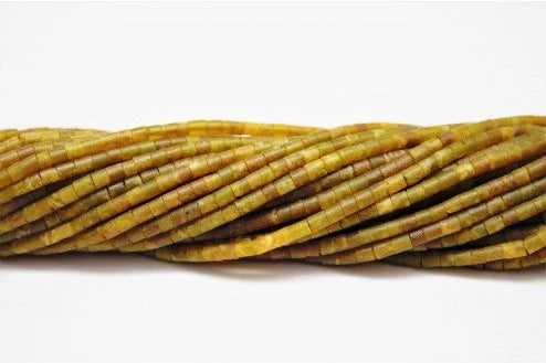 Chartreuse Green Afghan Jade Heishi Seed Beads
